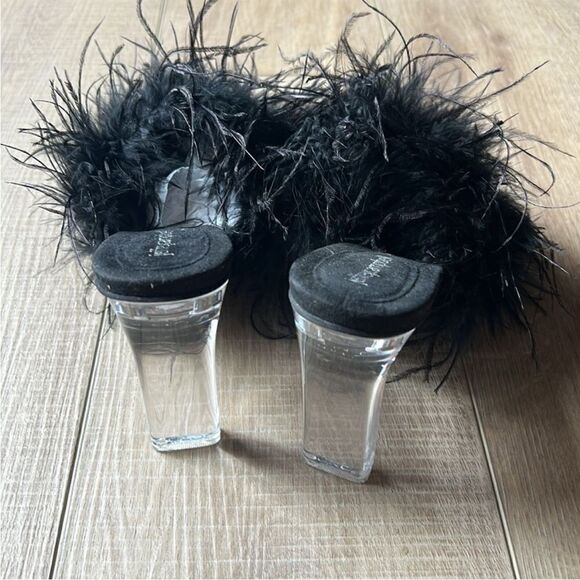 Jeffrey Campbell Free People Daisy Black Heel Feathers US 8 - Picture 5 of 7
